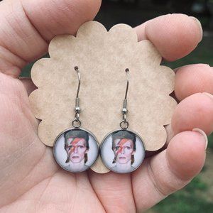 David Bowie Dangle Earrings